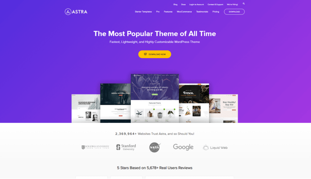 Astra Fastest WordPress Themes