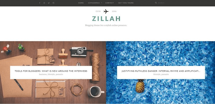 Zillah Fastest WordPress Themes